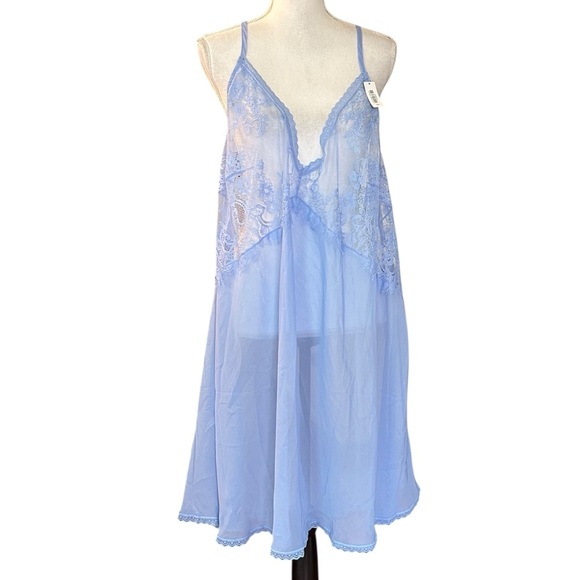 NEW ADORE ME Raquel Slip Lingerie WOMEN SZ 3X in MEDIUM BLUE - Picture 2 of 7